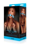 Whipsmart Glow In The Dark Deluxe Silicone Ball Gag - Blue